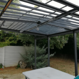 Aménagement de pergola avec fermeture loggia en PVC Riviere-Salee